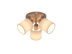 Lámpara de Pasillo de Techo de 3 Focos Moderna Plata Montada en la Pared 350 E14 Max.25W para Sala de Estar Dormitorio Cocina Sin Bombilla NETTLIFE