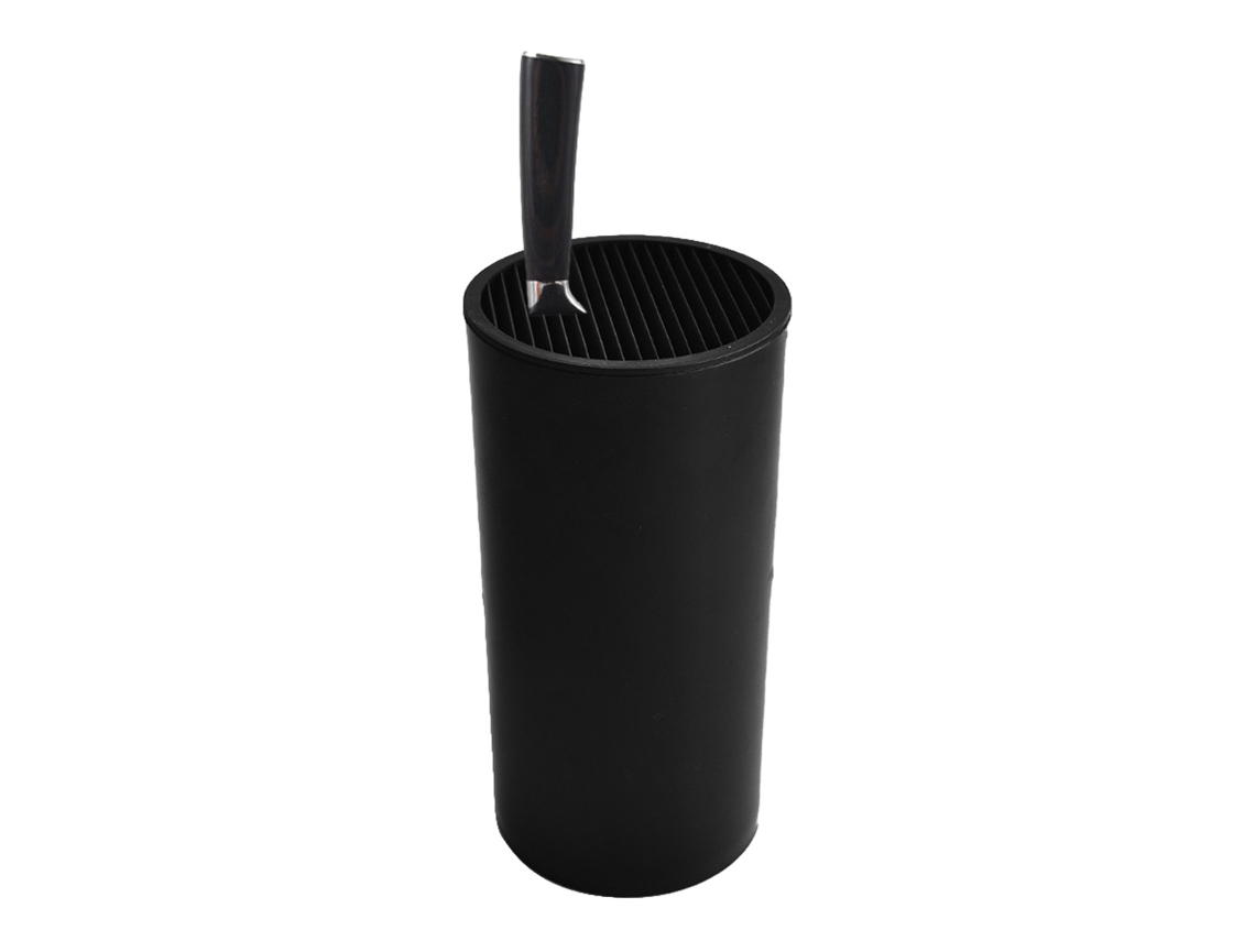 Portacuchillos universal para cocina, ahorra espacio y cuenta con ranura para tijeras.
