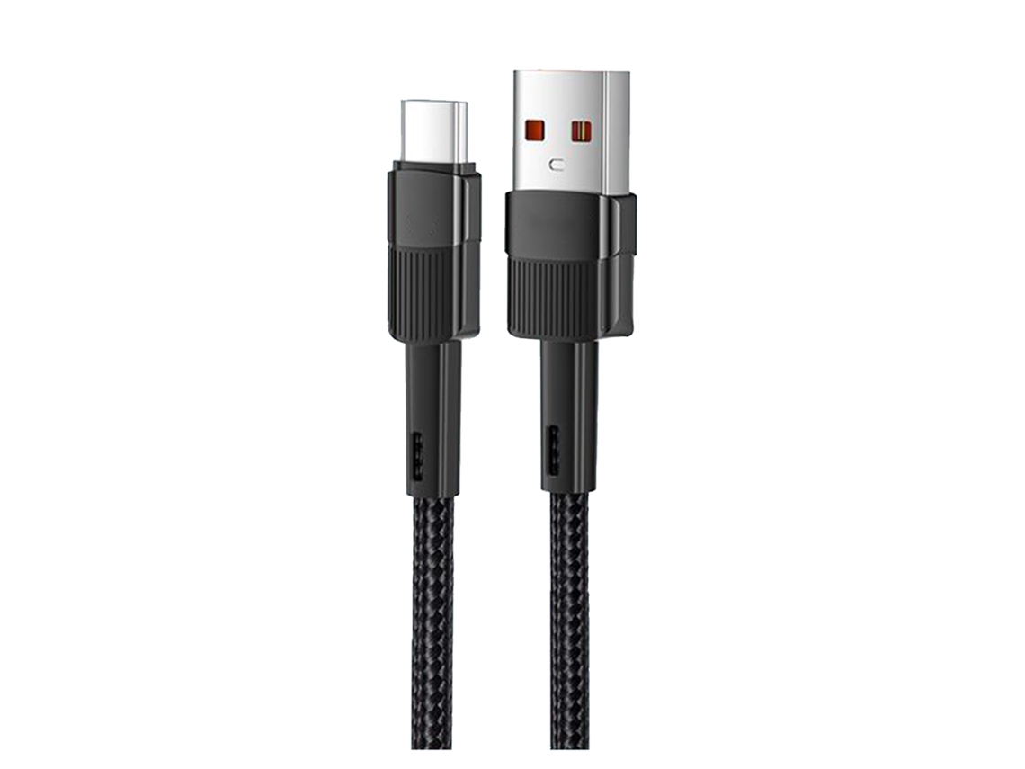 Cable De Datos Usb-c Tipo C, Carga Rápida, 7a, Transmisión Fluida, Para Huawei, Samsung, Xiaomi, Negro.