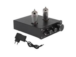MEOIRUERY Amplificador de Audio TUBE 03 Negro con Válvula 6K4 Conducto Biliar 12V1A Receptor Estéreo para Hogar 100V-240V