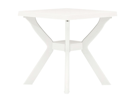 MAISON EXCLUSIVE Mesa bistro blanca plástico 70x70x72 cm