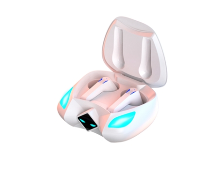 Auriculares Bluetooth True Wireless 5.0 True Wireless con cancelación de ruido de graves profundos Micrófono Blanco