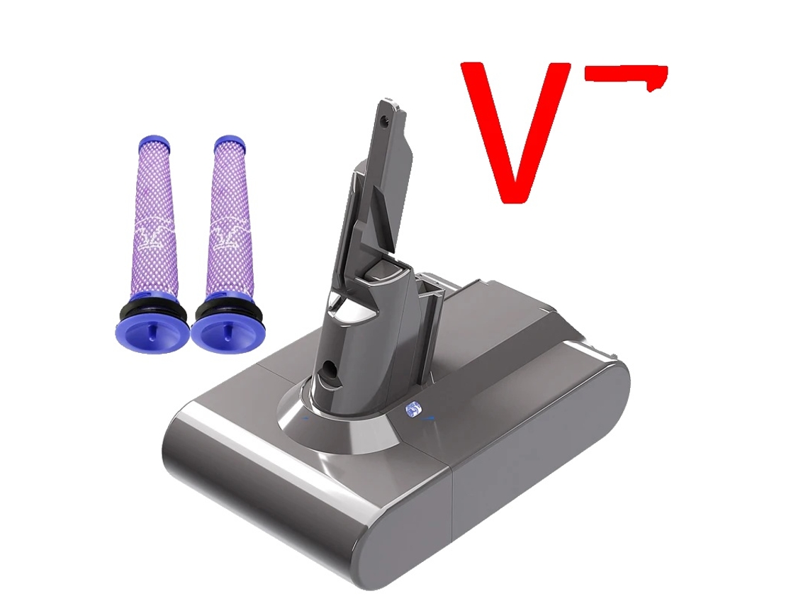 Batería recargable, compatible con modelos de aspiradoras, filtros V7, 6000 mAh.