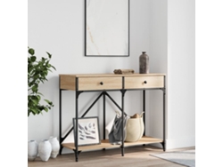 Mesa Consola Madera De Ingeniería Roble Sonoma 100x39x78,5 Cm