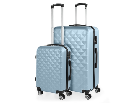 Juego De Maletas Rígidas Abs ITACA Diamond azul claro (49,5X77,5X27 Cm - 91L)