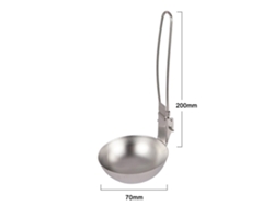 Cuchara Plegable De Acero Inoxidable 304 Para Camping, Picnics Y Uso Al Aire Libre Con Mango Plegable.