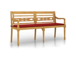 Banco VIDAXL Marrón Teca (150 cm)