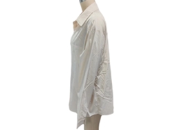 Camisa De Manga Larga Para Hombre Con Cuello De Solapa, Cuello Abotonado, Corte Casual Regular, Con Bolsillo En El Pecho, Amarilla, Talla 3xl