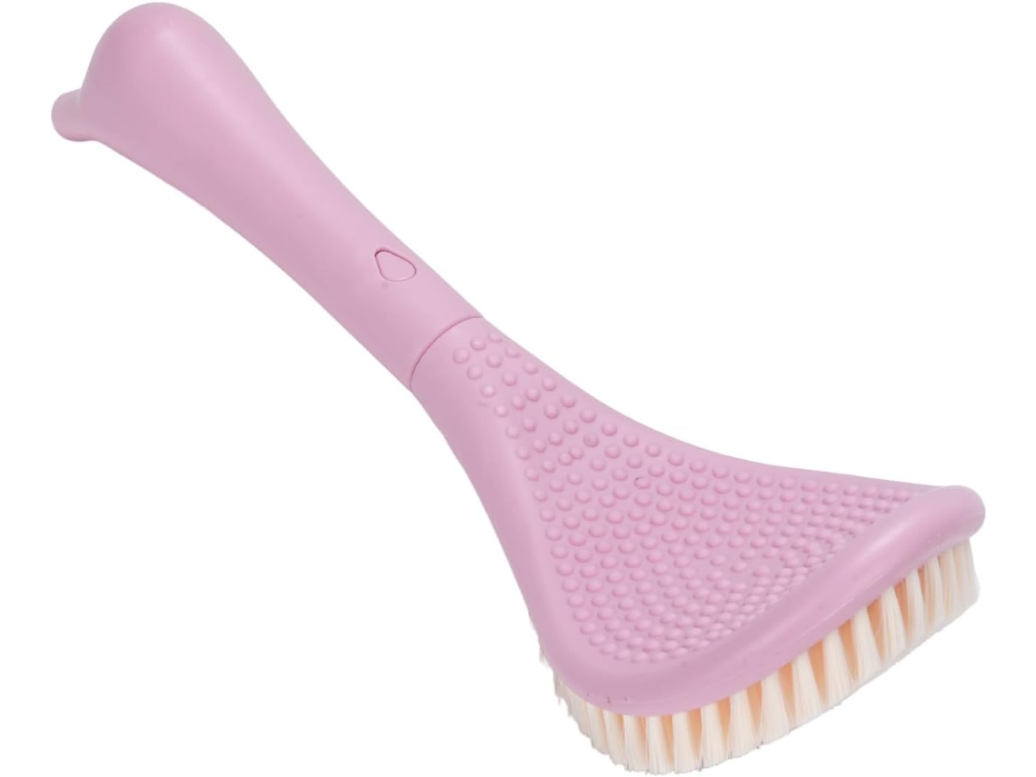 Cepillo Exfoliante Para Pies Con Mango Para La Ducha – Diseño De Cabezal Curvo, Ideal Para Viajes.