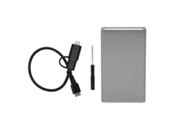 Invólucro Msata Para Usb 3.0 6gbps Uasp Plug And Play Led Indicador Micro Usb Ssd Enclosure Prata