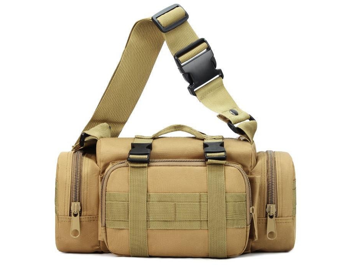 Riñonera Táctica Molle Con Bolsa Desplegable (color Barro), Chrui