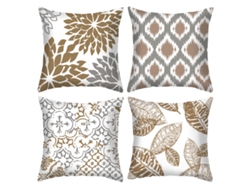 Juego De 4 Fundas De Almohada Decorativas Estilo Espejo Fantasma