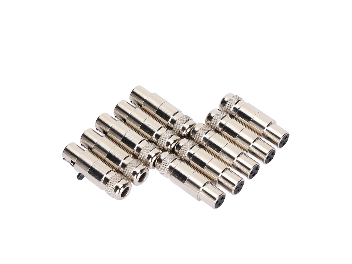 Adaptador Xlr Metálico De 3 Pines Hembra A Macho, Mini Conector Para Cable De Altavoz/monitor De Micrófono