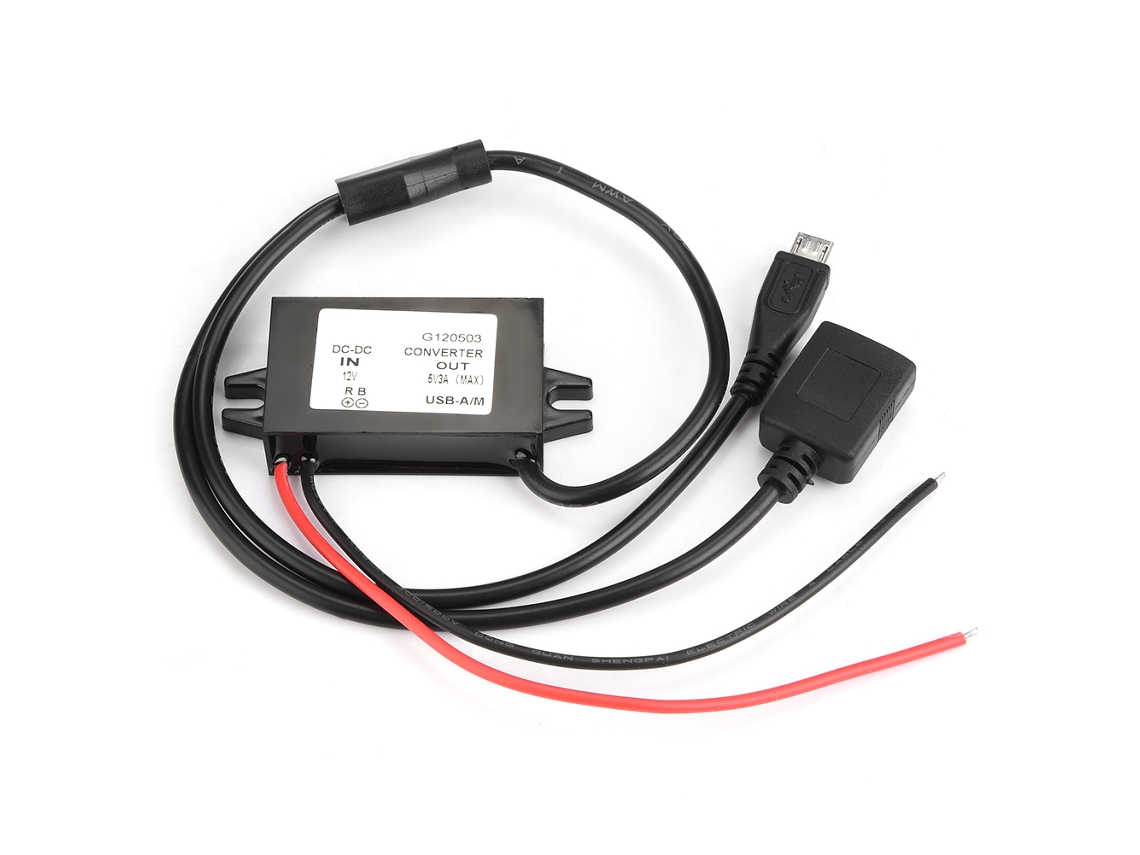 2026velora-módulo De Conversor De Alimentación Step Down Dc-dc 12v A 5v 3a Con Puerto Usb-a/m