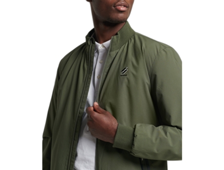 Abrigo para Hombre SUPERDRY (S - Poliéster - Verde)