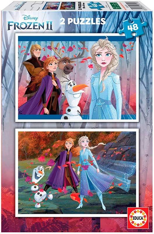 Puzzle Educa Borras frozen 2 48x2 piezas infantiles 48 ii partir de los 4 años color 18110 2x48