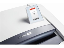 Destructora HSM Securio P44i mecanismo de corte para OMDD y detector de metales (11 hojas - Capacidad: 205 L)