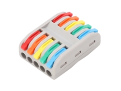 2026as-5 Piezas Conector de terminal de cable rápido Abrazadera de bloqueo Spl para cable flexible rígido Multicolor Spl-5