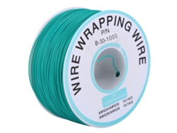 Cable puente de 250 m, calibre 30 AWG, cobre barnizado, para placa base, PCB, línea verde
