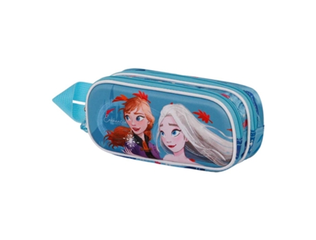 Frozen 2 Enchanted Estuche Portatodo 3D Doble, Azul