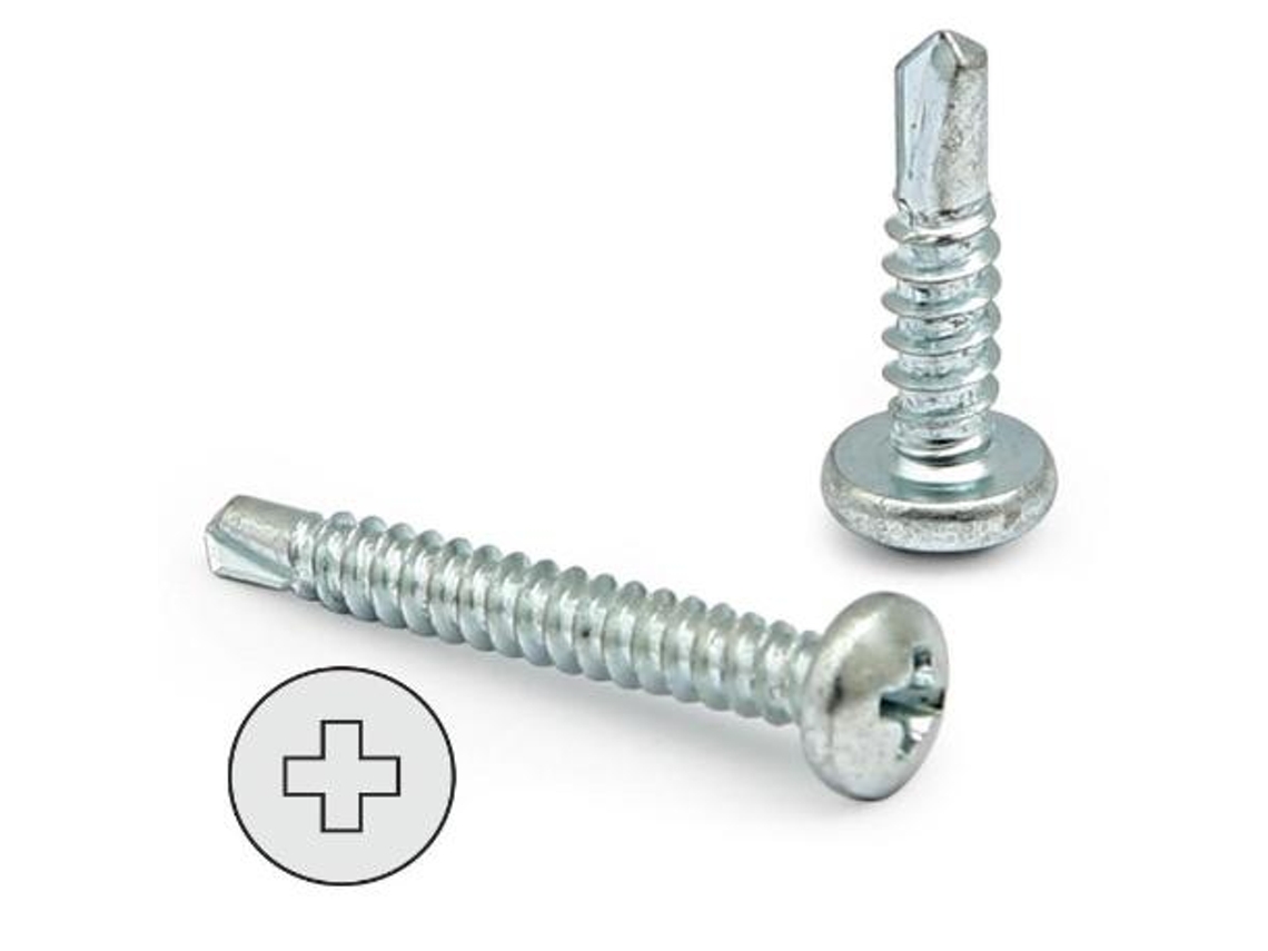 Tornillo broca rosca chapa cabeza redonda din 7504-n inoxidable larg.r/chapa 16mm ø rosca chapa 4.8mm