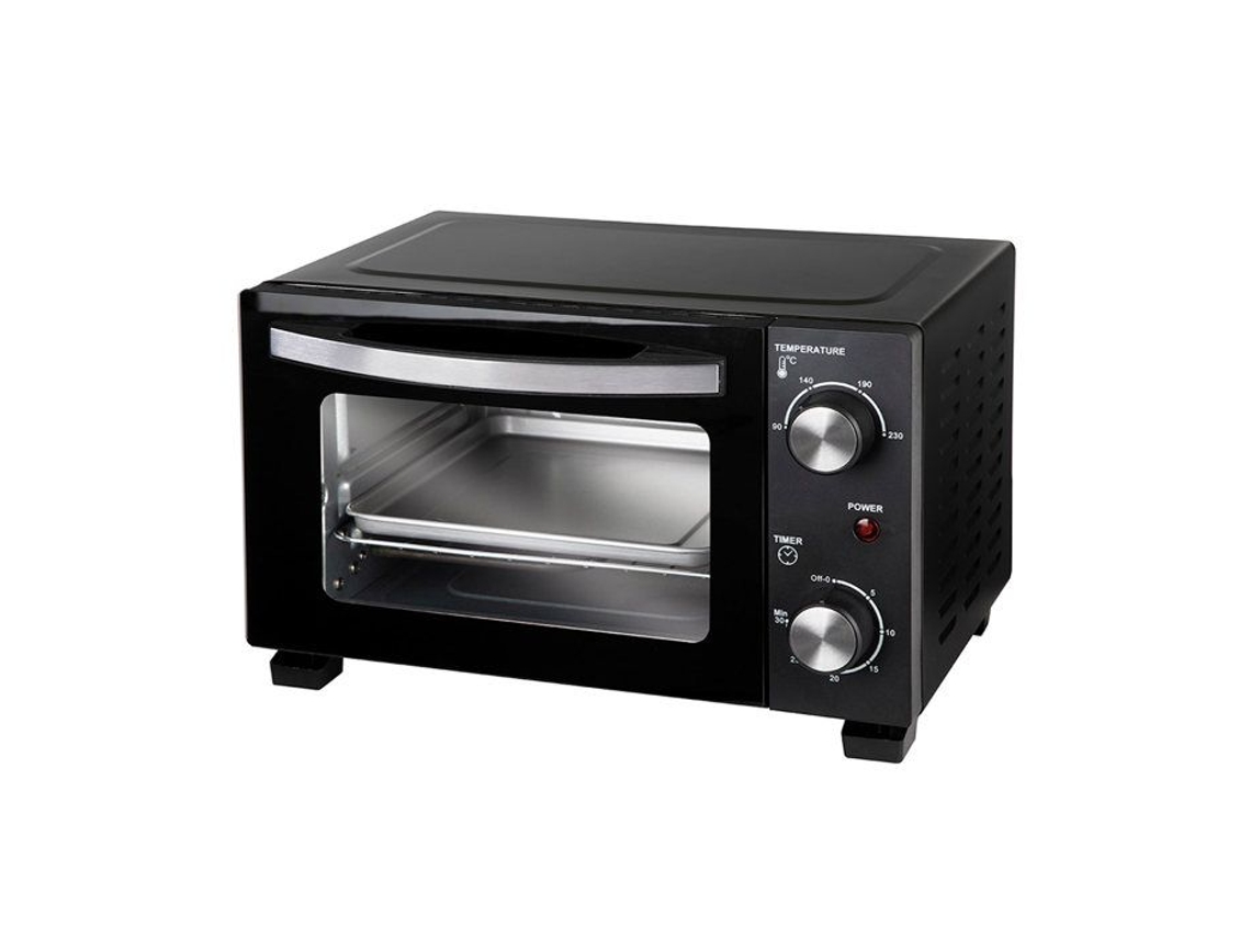 Horno eléctrico de sobremesa Jehn0910, 800 W, 10 litros de capacidad, función grill, temporizador, termostato regulable, grill, Jata