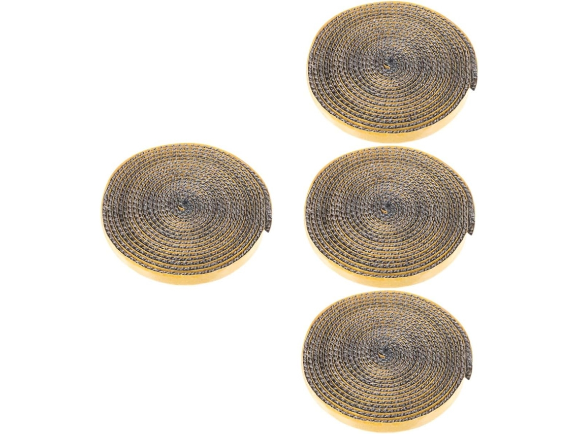4 Rollos De Burlete Autoadhesivo Para Puertas De Vidrio De Estufas, Resistente A Altas Temperaturas