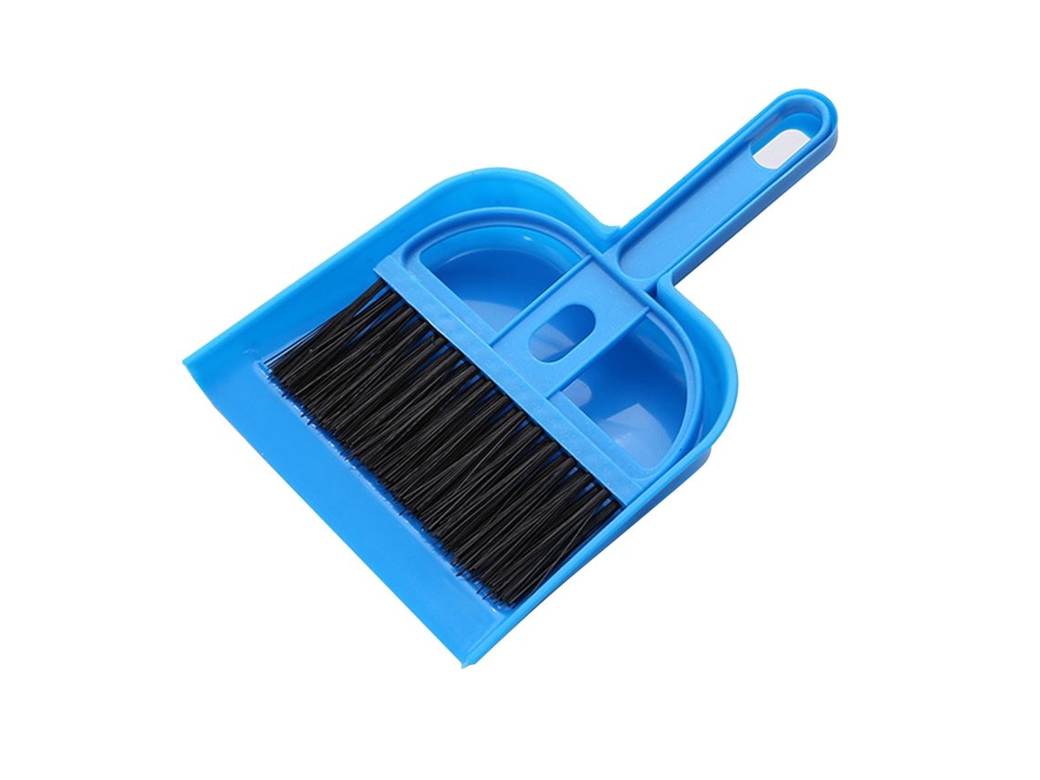 Vassoura de pó pequena Rebe-set para mesa e teclado - Azul