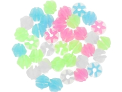 144 Adornos Para Radios De Bicicleta: Cuentas De Colores, Rueda De Bicicleta, Clips De Plástico.