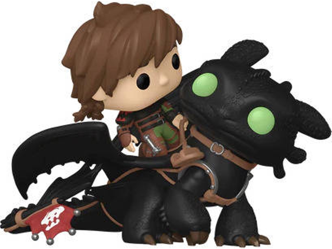 Figura FUNKO Pop! Rides DLX: Cómo entrenar a tu dragón - Hiccup con Toothless (Posible Chase)
