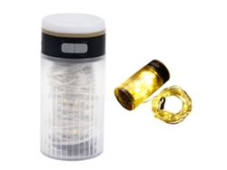 Linterna Led Portátil 2 En 1 Para Camping, Lámpara Ambiental Impermeable Con 6 Modos Y Función De Batería Externa.