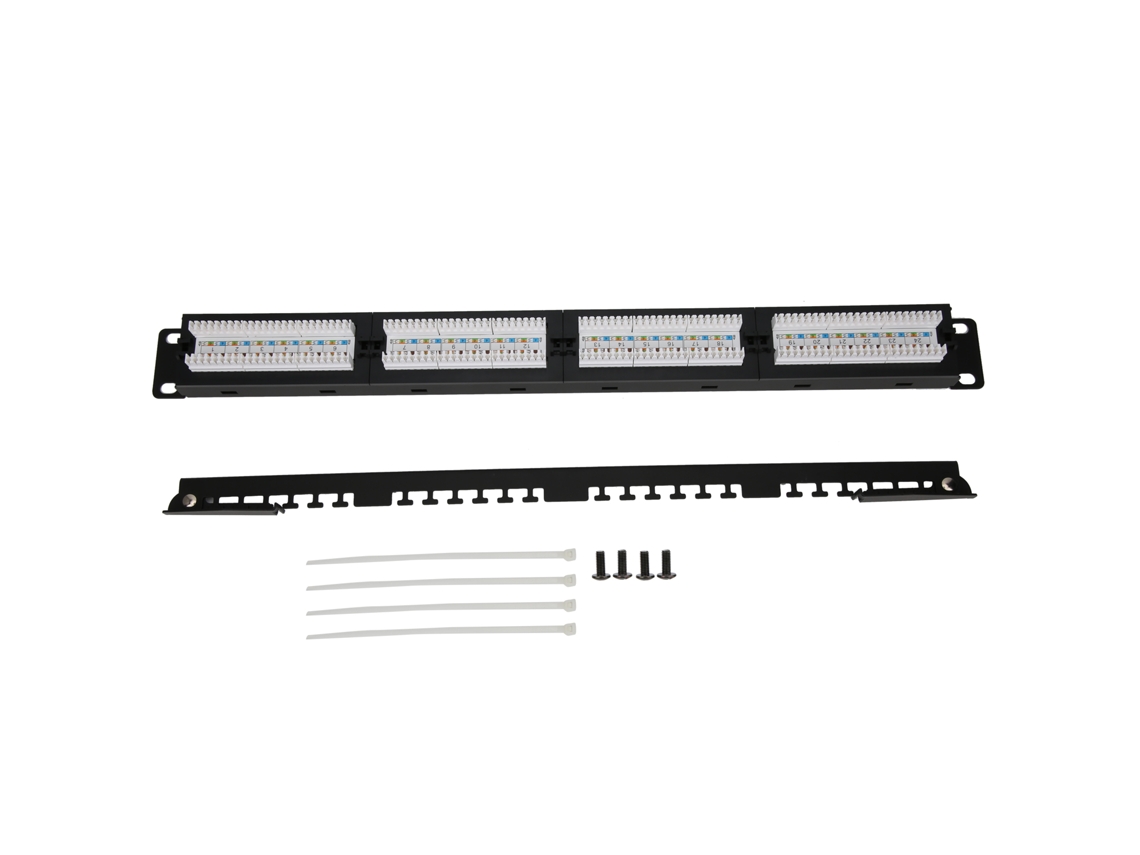 Panel De Conexión Utp Rj45 De 24 Puertos Cat 6 Para Ingeniería De Distribución De Tramas De Red