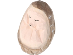 Figura De Erizo De Madera Hecha A Mano, Madera Maciza, Elemento Decorativo Versátil Para Escritorio Y Coche, Decoración