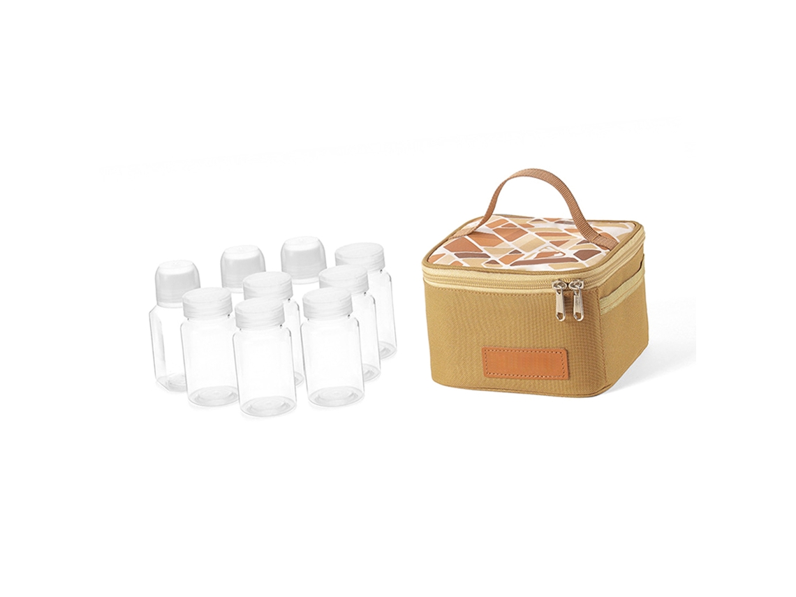 Kit Portátil De Especias Para Acampar Con Bolsa De Almacenamiento Y Frascos Para Especias Para Viajes.
