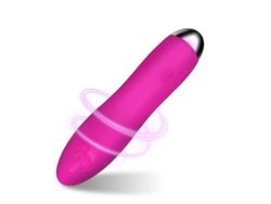Vibrador Bullet con 7 Modos de Vibración para Mujer (Rosa roja) VEANXIN