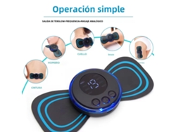 Masajeador De Cuello Eléctrico Mini Almohadilla De Masaje Para Aliviar La Fatiga De Espalda Y Cervicales.