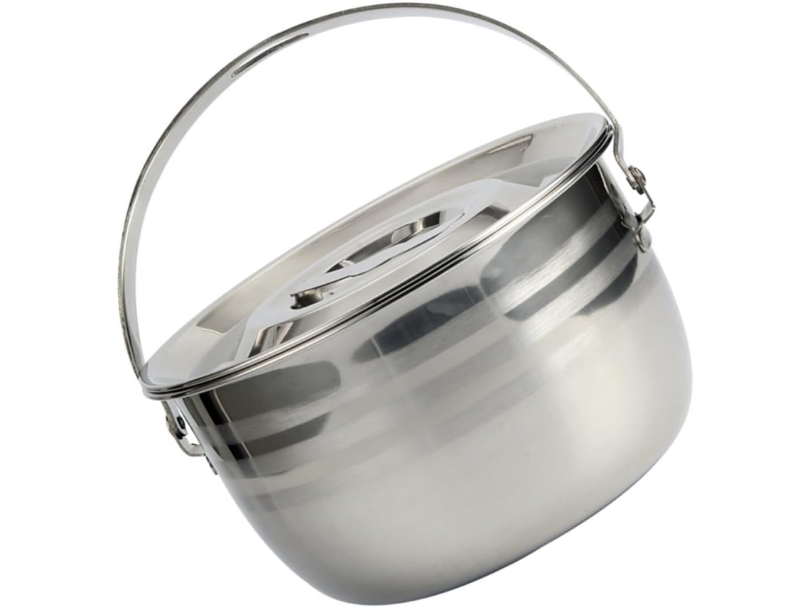 Olla Portátil De Acero Inoxidable Para Acampar