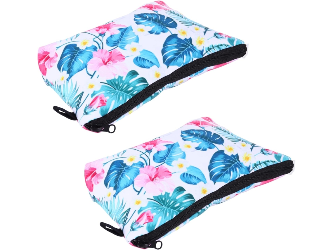 Bolsa organizadora de maquillaje 3D, estuche de viaje con cremallera, de poliéster. Gokoco