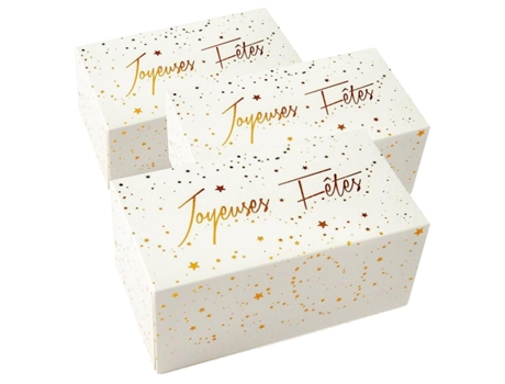3 cajas para tronco navideño 35 x 13 cm CHEVALIER DIFFUSION