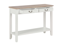 Maison Exclusive - Mesa Consola 110x35x80 Cm Madeira Branco