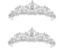 Tiara De Diamantes De Imitación Vintage De 2 Piezas, Elegante, Ideal Para Bodas Y Eventos Especiales.