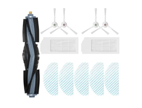 Escova lateral principal branco hepa mops para ecovacs deebot t10/t10 turbo