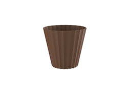 PLASTIKEN 89001 - Maceta Redonda Colección DORIC Medida 18 cm 25L Bronce