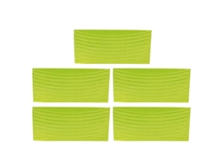 5 Unidades/juego De Pegatinas Reflectantes Para Bicicleta De Montaña Resistentes A Altas Temperaturas, Franjas Amarillas Para Llantas.