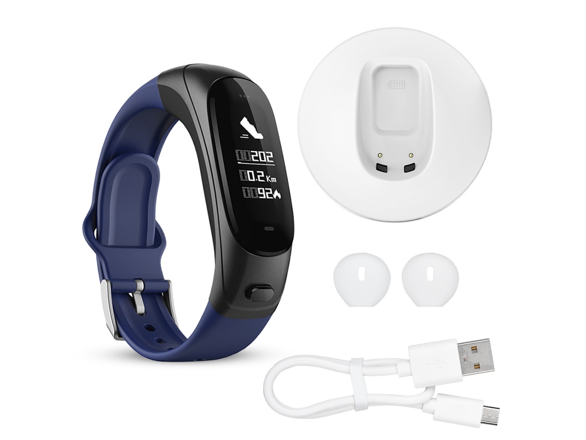 Reloj pulsera Bluetooth con monitor de presión arterial y frecuencia cardíaca