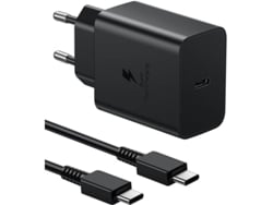 Cargador para Samsung Galaxy S23 Ultra 45 W USB C 1 m Panoona (negro)