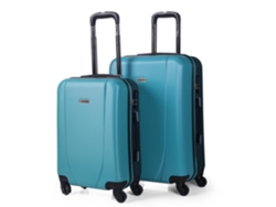 Conjunto de Maletas de Viaje ITACA ABS Azul (55cm /65cm)