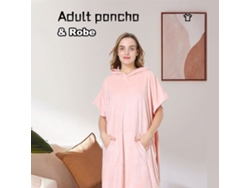 Toalla De Playa/traje De Baño Con Capucha De Forro Polar Suave Y De Secado Rápido Para Hombres Y Mujeres.