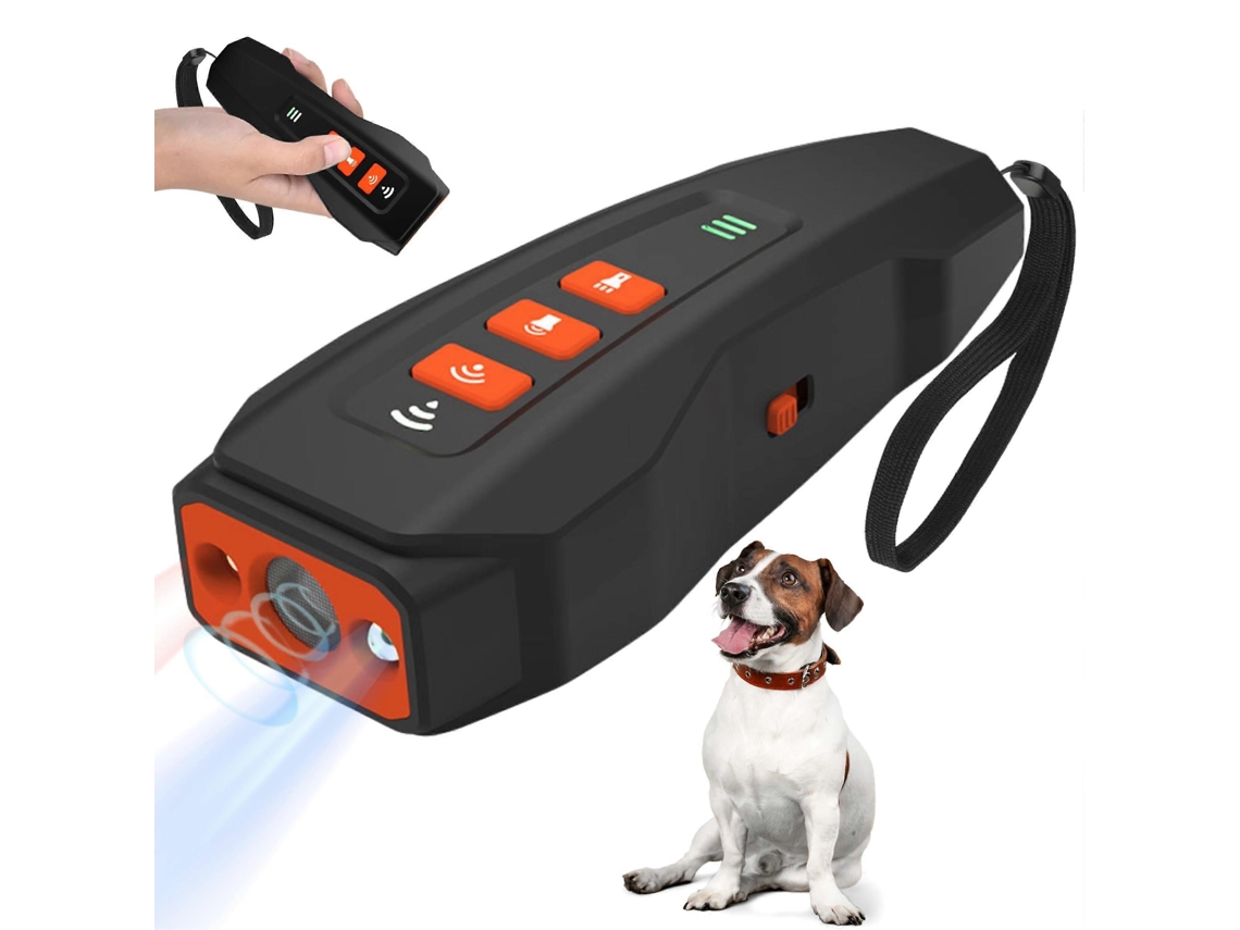 Dispositivo Antilatido Para Cães - Sistema Ultrassônico Recarregável Com Alcance Efetivo De 15 Metros Para Treinamento.