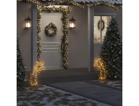 Adorno de Navidad VIDAXL Estrella Fugaz Luces Estacas (62 cm)